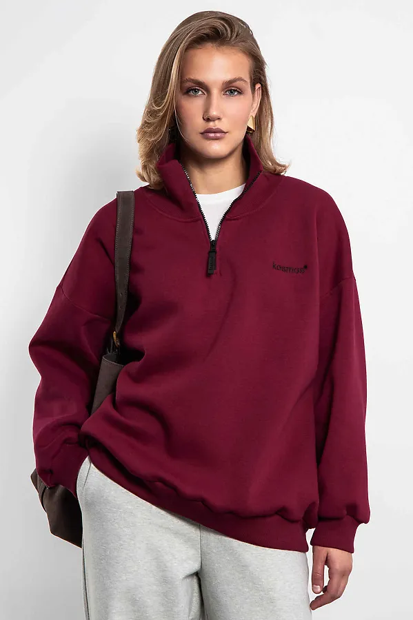 Свитшот KOSMOS, бордо - фото 2