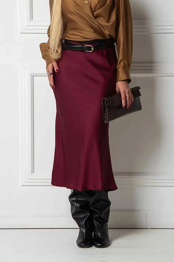 Юбка KOSMOS, бордо - фото 2