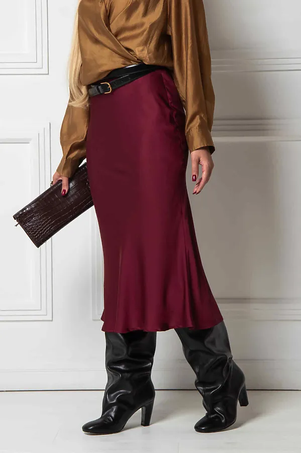 Юбка KOSMOS, бордо - фото 2