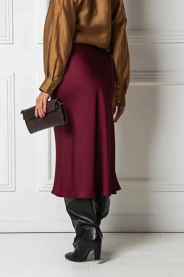 Юбка KOSMOS, бордо - фото 2