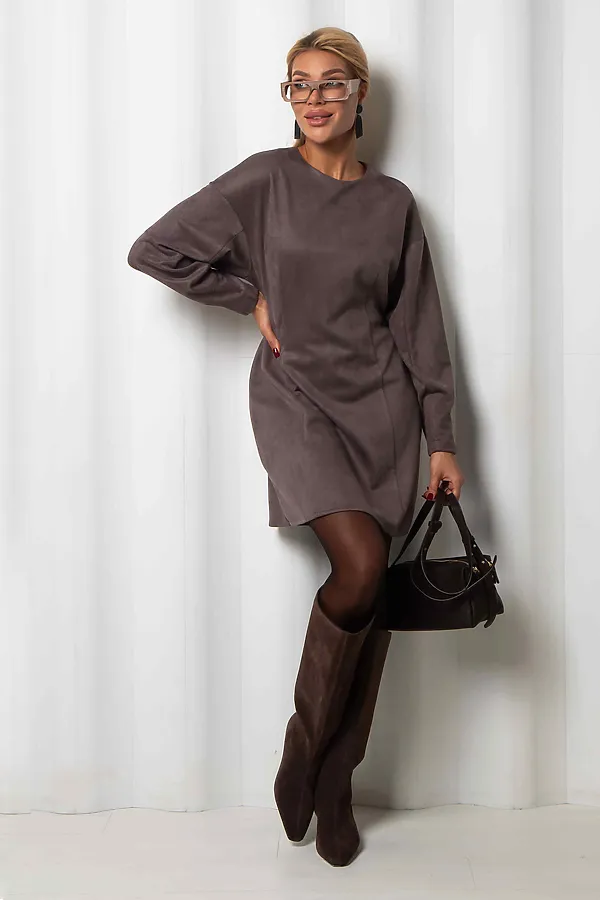 Платье KOSMOS, серо-коричневый - фото 2