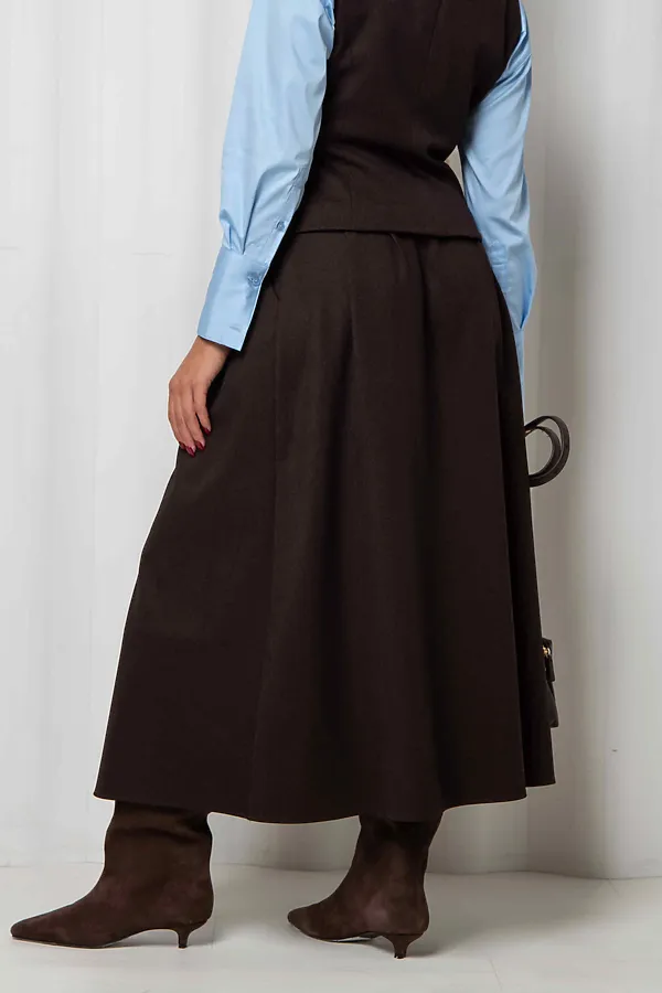 Юбка KOSMOS, коричневый - фото 2
