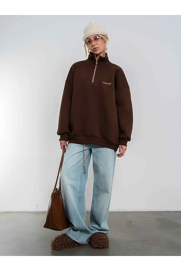 Свитшот KOSMOS, коричневый - фото 2