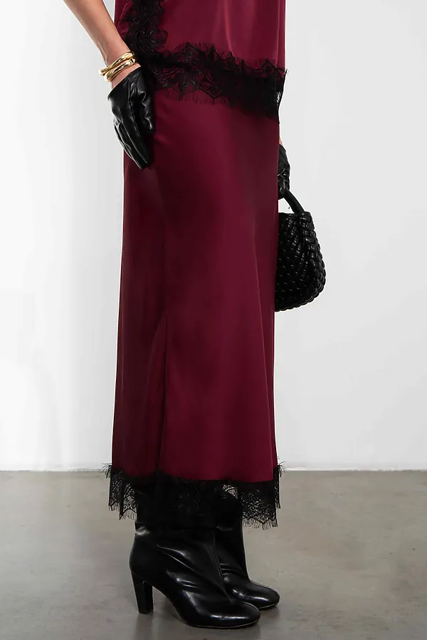 Юбка KOSMOS, бордо - фото 2