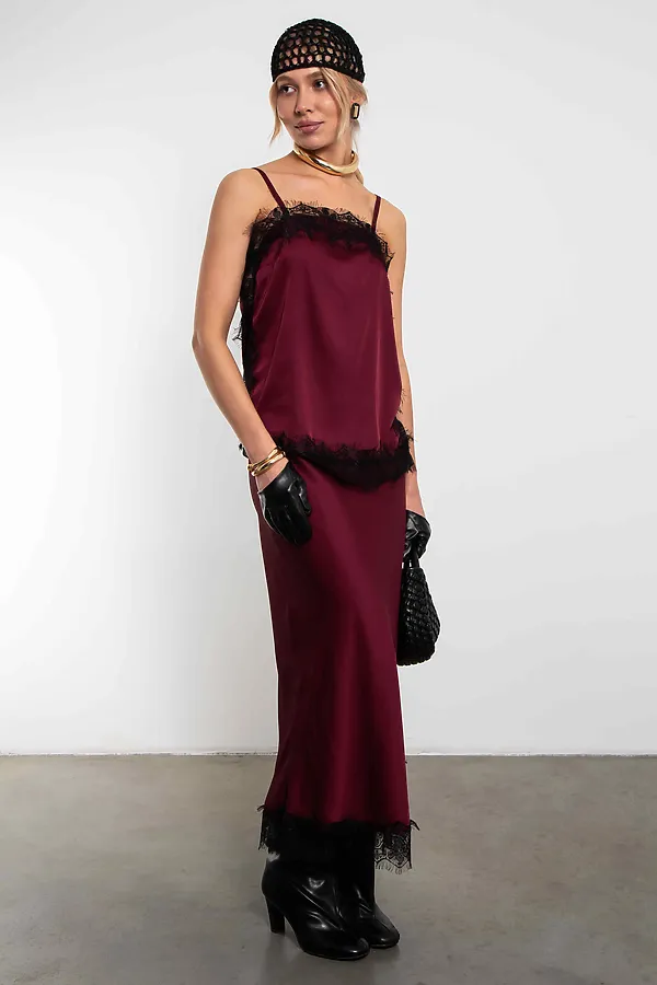 Юбка KOSMOS, бордо - фото 2