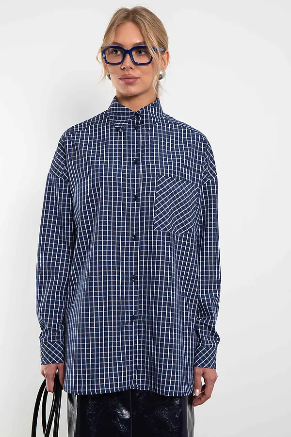 Рубашка KOSMOS, синий - фото 2