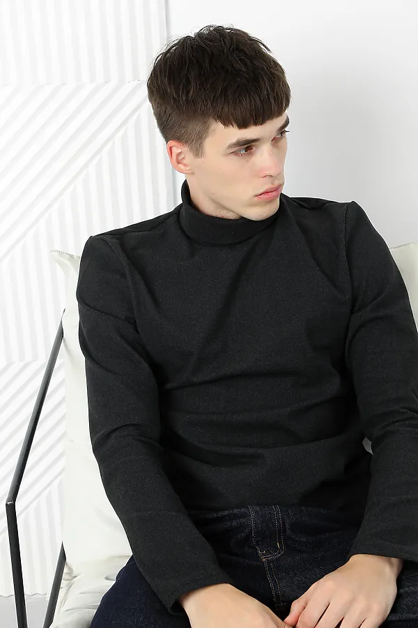 Водолазка кашемир НАТАЛИ, графит - фото 2