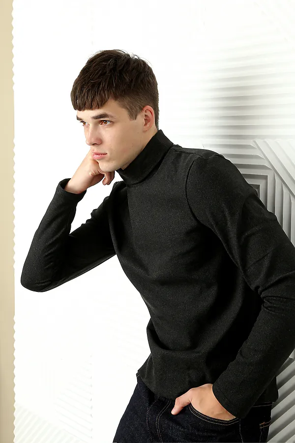 Водолазка кашемир НАТАЛИ, графит - фото 2