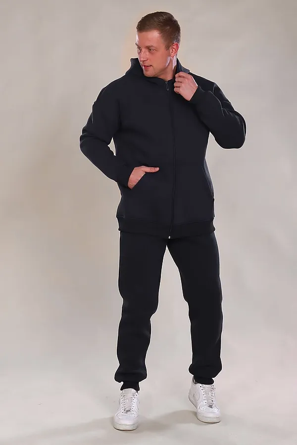 Костюм с брюками 888 Zipper НАТАЛИ, черный - фото 2