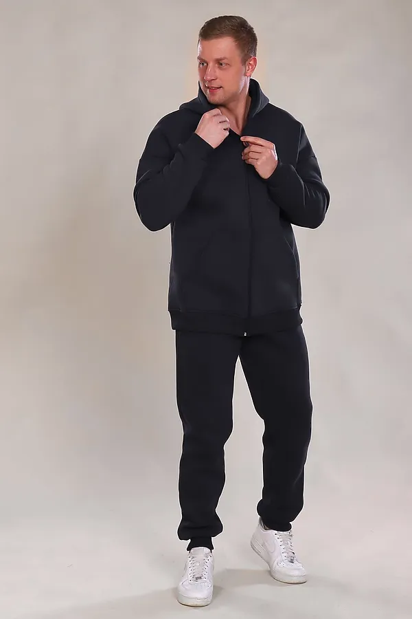 Костюм с брюками 888 Zipper НАТАЛИ, черный - фото 2