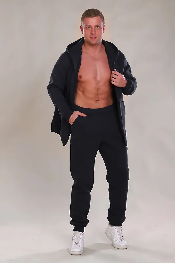 Костюм с брюками 888 Zipper НАТАЛИ, черный - фото 2