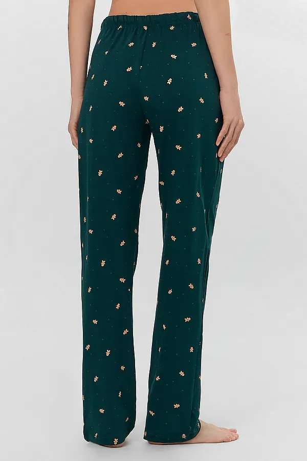 Брюки MARK FORMELLE, печеньки на т.зеленом - фото 2