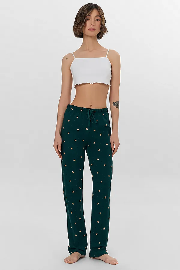 Брюки MARK FORMELLE, печеньки на т.зеленом - фото 2