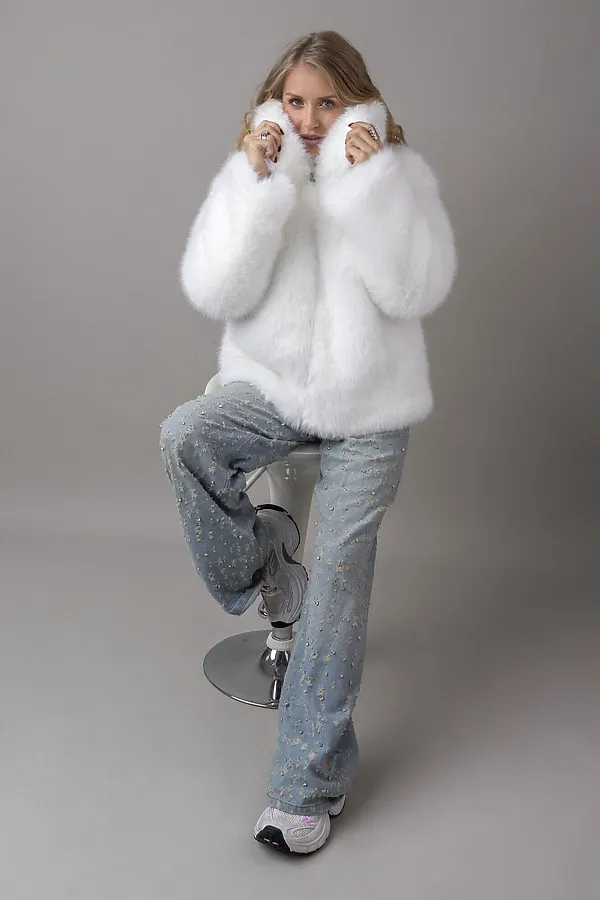 Шуба BATIK, белый - фото 2