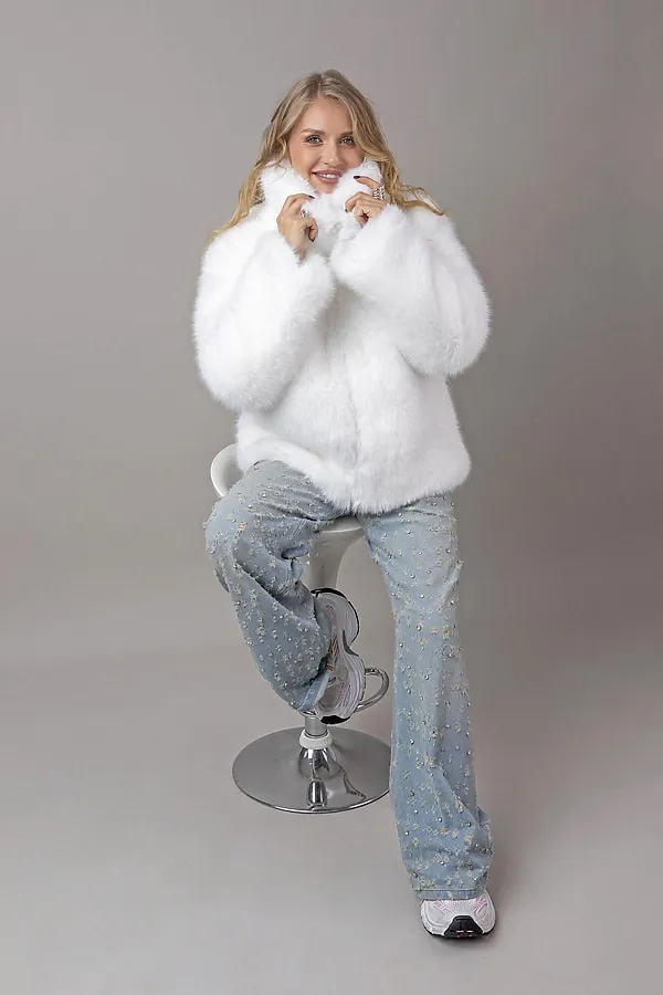 Шуба BATIK, белый - фото 2