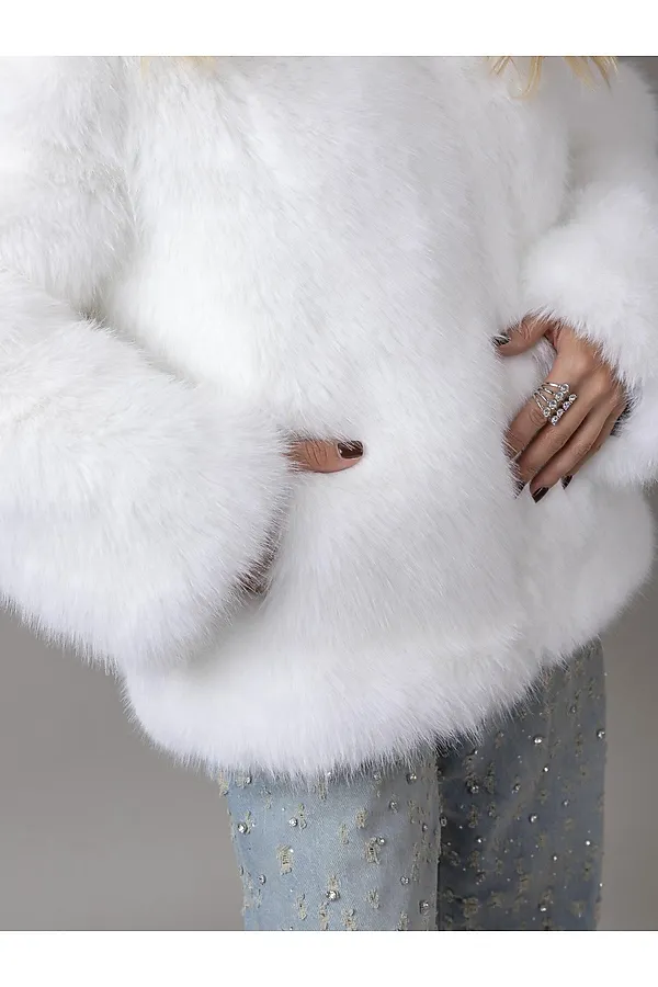 Шуба BATIK, белый - фото 2