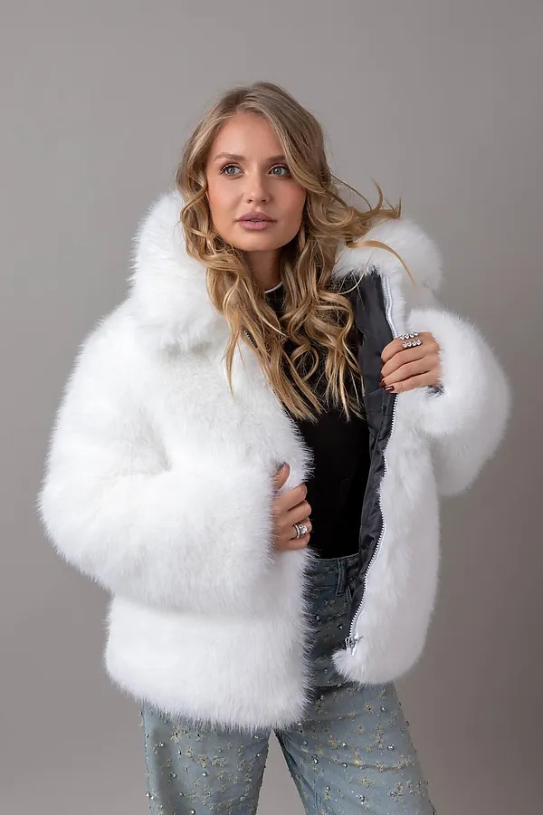 Шуба BATIK, белый - фото 2