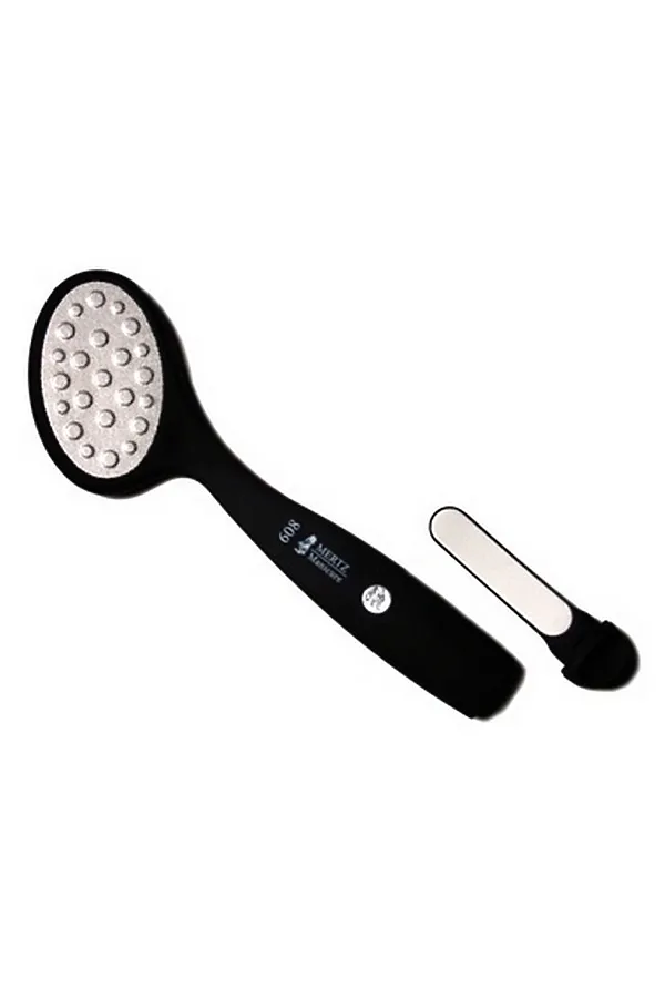 Mertz Тёрка-пилка лазерная двусторонняя A608 KRISTALLER, черный - фото 2