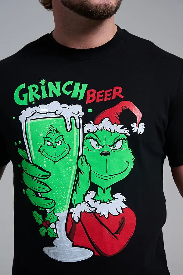 8582 футболка унисекс НАТАЛИ, черный+гринч - фото 2