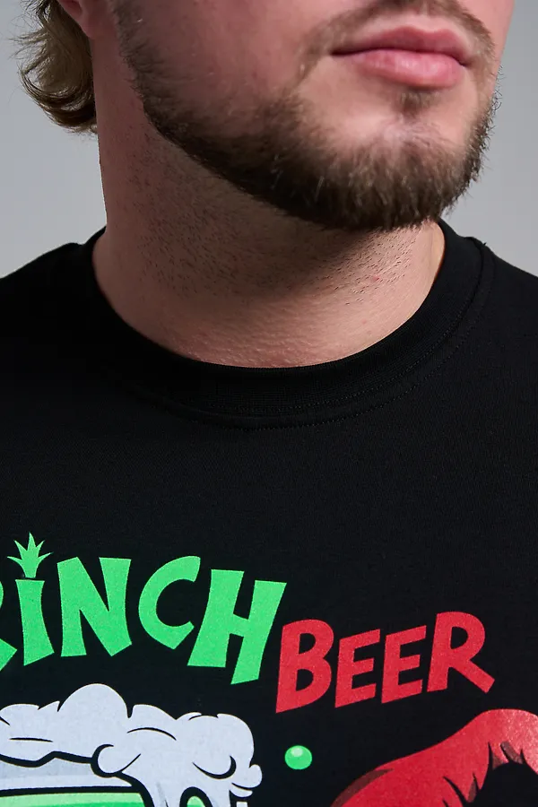 8582 футболка унисекс НАТАЛИ, черный+гринч - фото 2