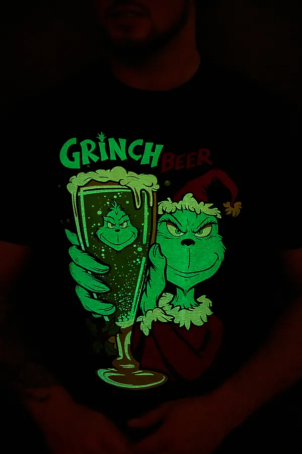 8582 футболка унисекс НАТАЛИ, черный+гринч - фото 2