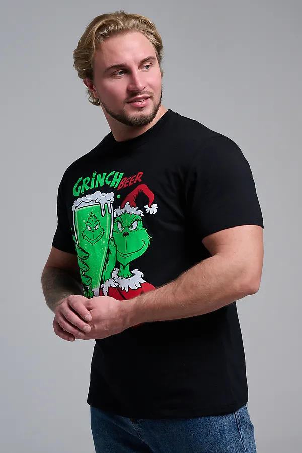 8582 футболка унисекс НАТАЛИ, черный+гринч - фото 2