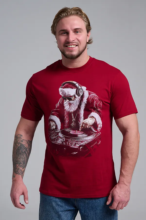 8581 футболка унисекс НАТАЛИ, бордо+диско дедм - фото 2