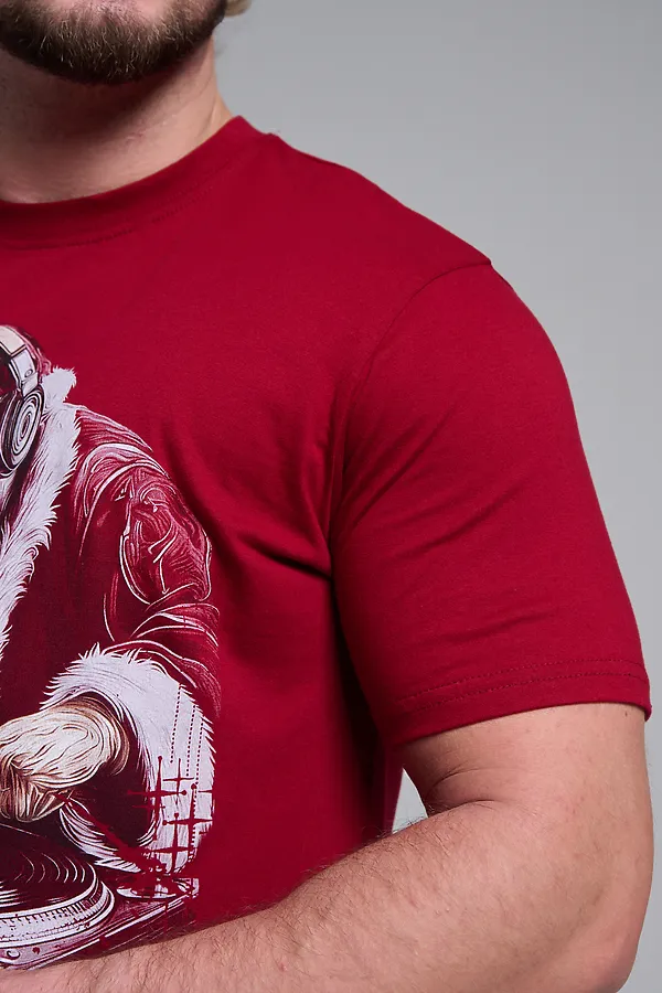 8581 футболка унисекс НАТАЛИ, бордо+диско дедм - фото 2