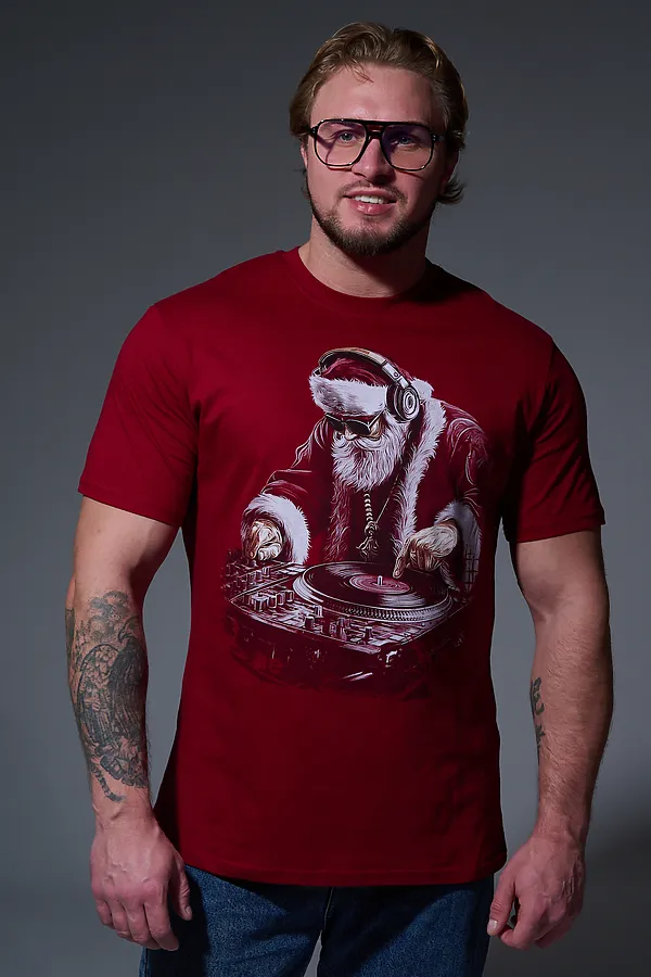 8581 футболка унисекс НАТАЛИ, бордо+диско дедм - фото 2