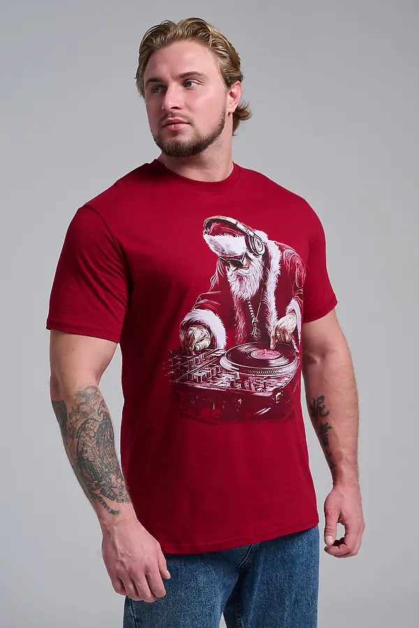 8581 футболка унисекс НАТАЛИ, бордо+диско дедм - фото 2