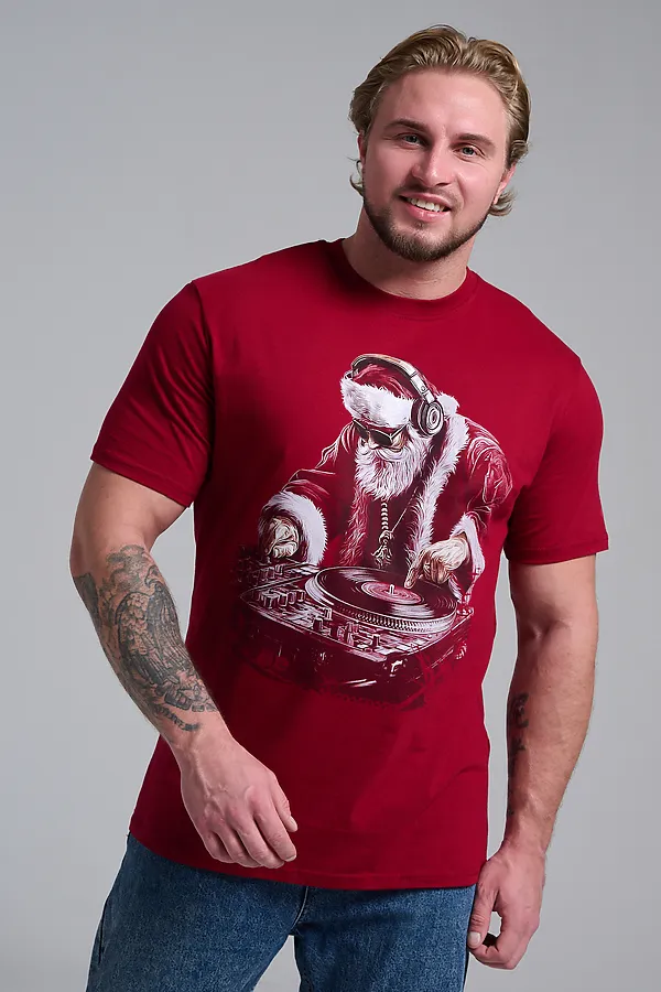 8581 футболка унисекс НАТАЛИ, бордо+диско дедм - фото 2