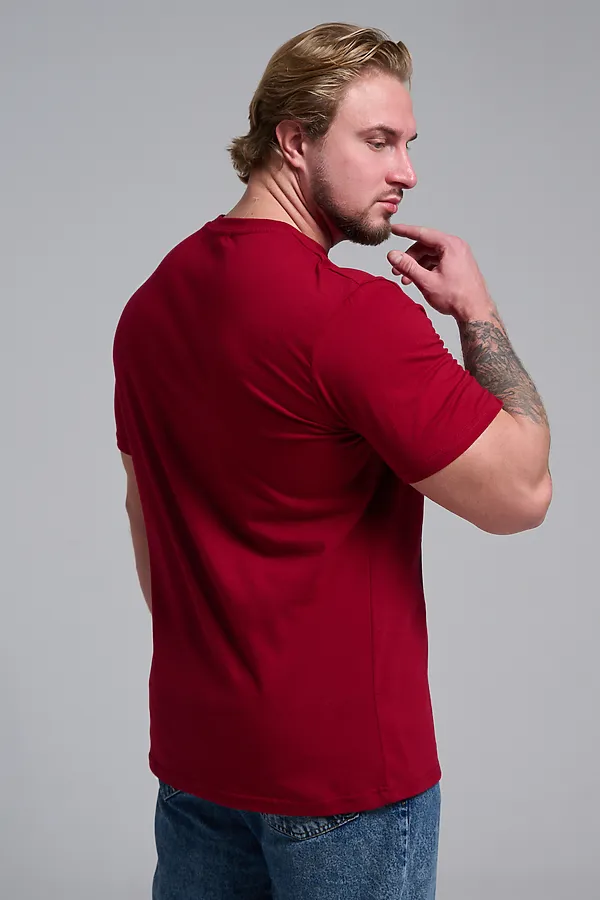 8581 футболка унисекс НАТАЛИ, бордо+диско дедм - фото 2