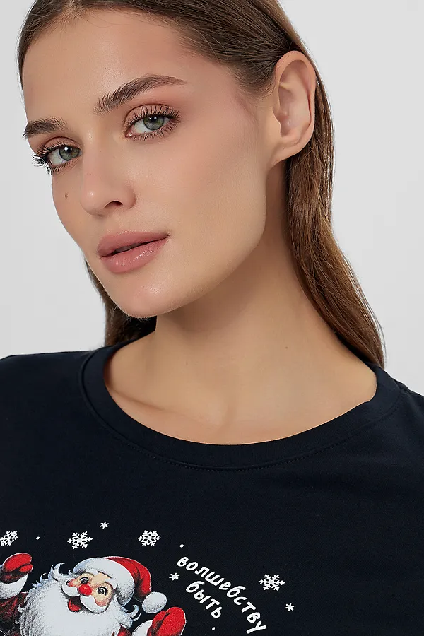 Пижама MARK FORMELLE, черный +черно -красная клетка - фото 2