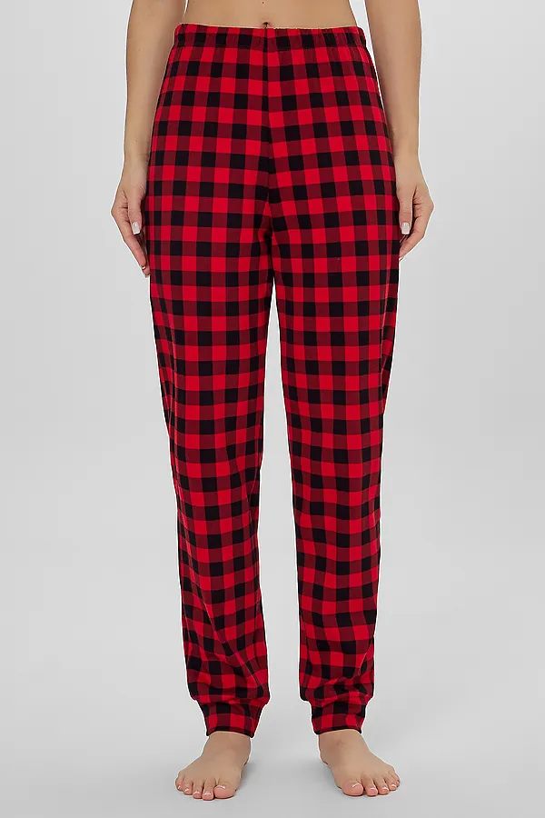 Пижама MARK FORMELLE, черный +черно -красная клетка - фото 2