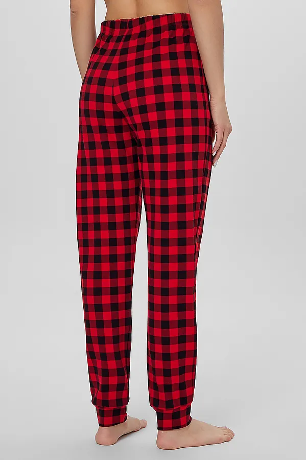 Пижама MARK FORMELLE, черный +черно -красная клетка - фото 2