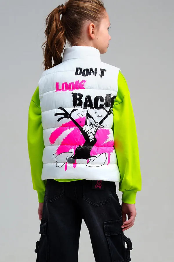 Жилет PLAYTODAY, белый,черный,фуксия - фото 2