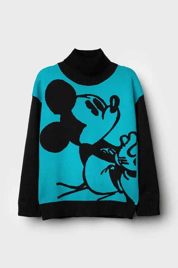 Свитер PLAYTODAY, черный, бирюзовый - фото 2