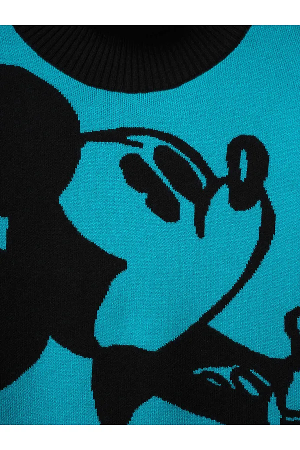 Свитер PLAYTODAY, черный, бирюзовый - фото 2