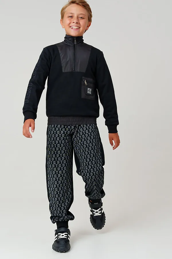 Толстовка PLAYTODAY, черный - фото 2