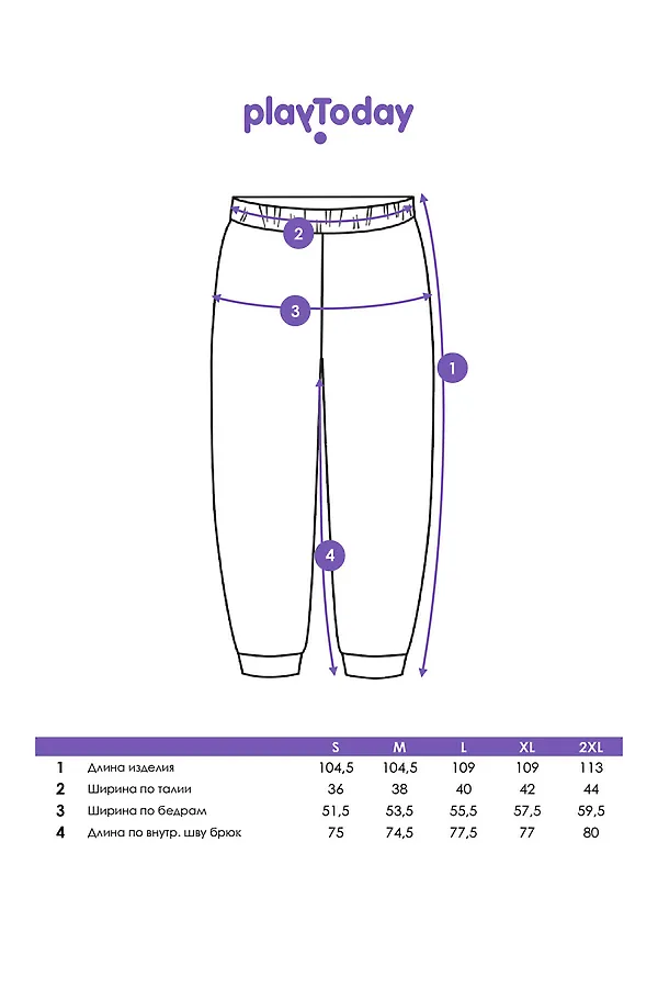 Брюки PLAYTODAY, черный - фото 2
