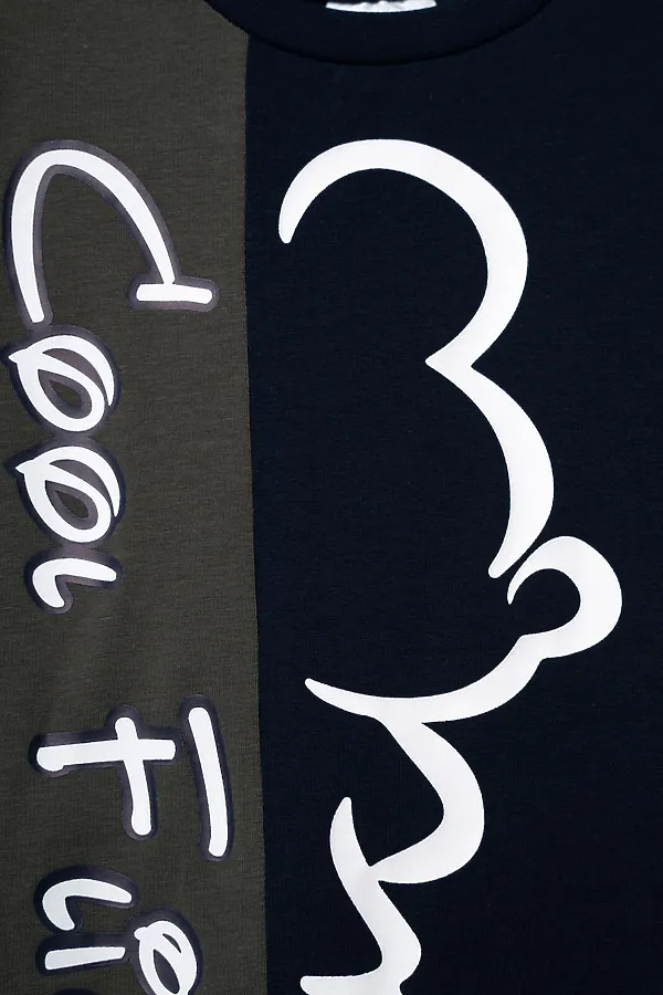 Комплект (Футболка+Брюки) PLAYTODAY, тёмно-синий,хаки,красный - фото 2