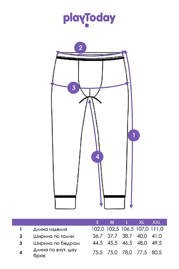 Термобрюки PLAYTODAY, черный - фото 2