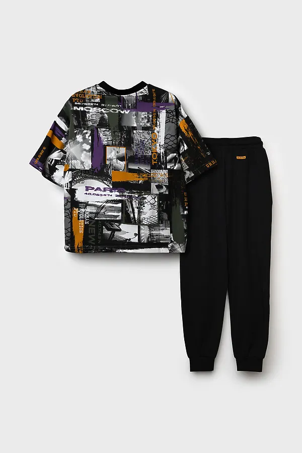 Комплект (Футболка+Брюки) PLAYTODAY, разноцветный - фото 2