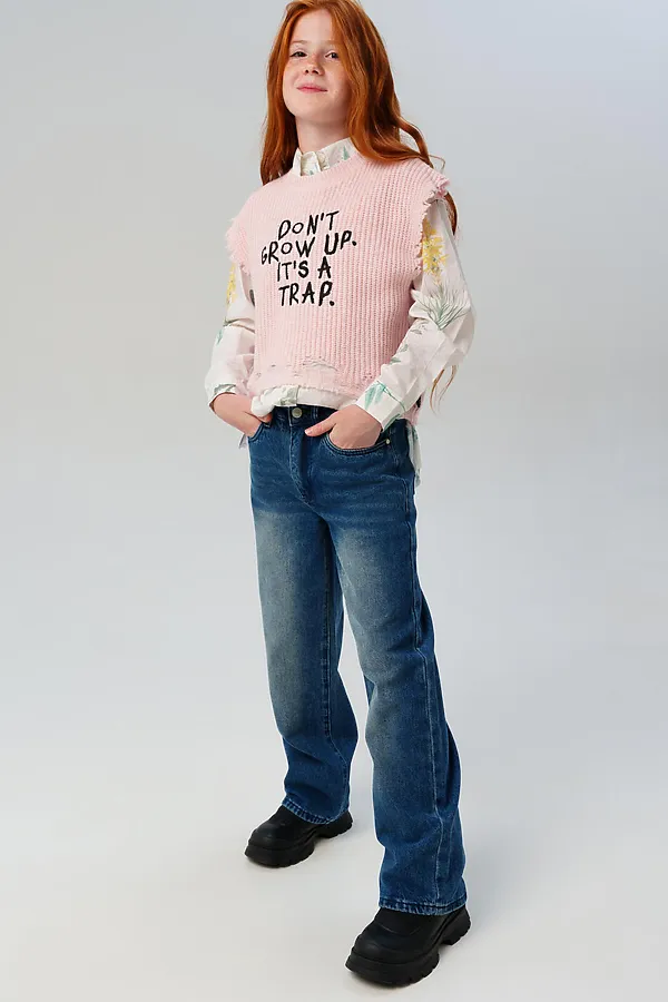 Джинсы PLAYTODAY, тёмно-синий - фото 2