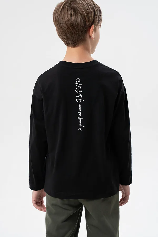 Лонгслив PLAYTODAY, черный - фото 2