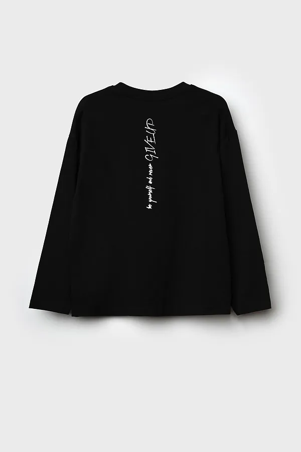 Лонгслив PLAYTODAY, черный - фото 2