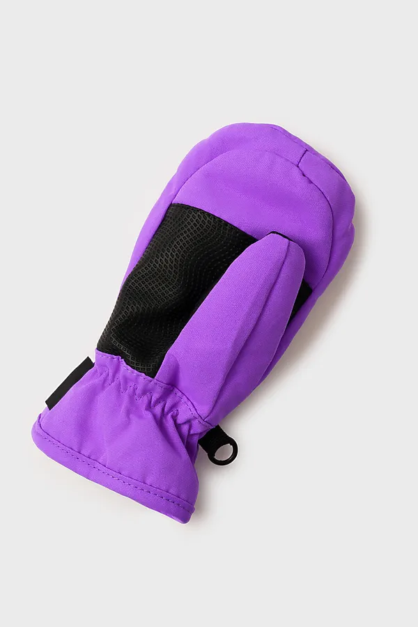Варежки PLAYTODAY, фиолетовый неоновый,черный - фото 2