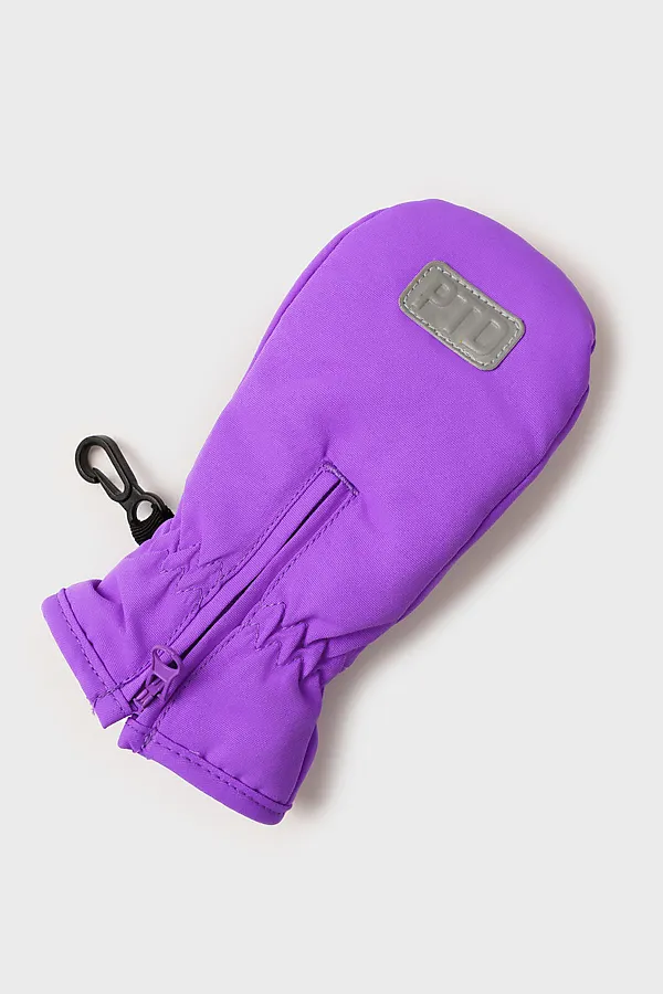 Варежки PLAYTODAY, фиолетовый неоновый,черный - фото 2