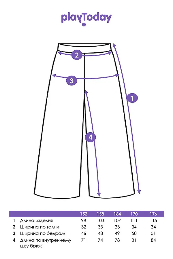 Брюки PLAYTODAY, темно-серый - фото 2