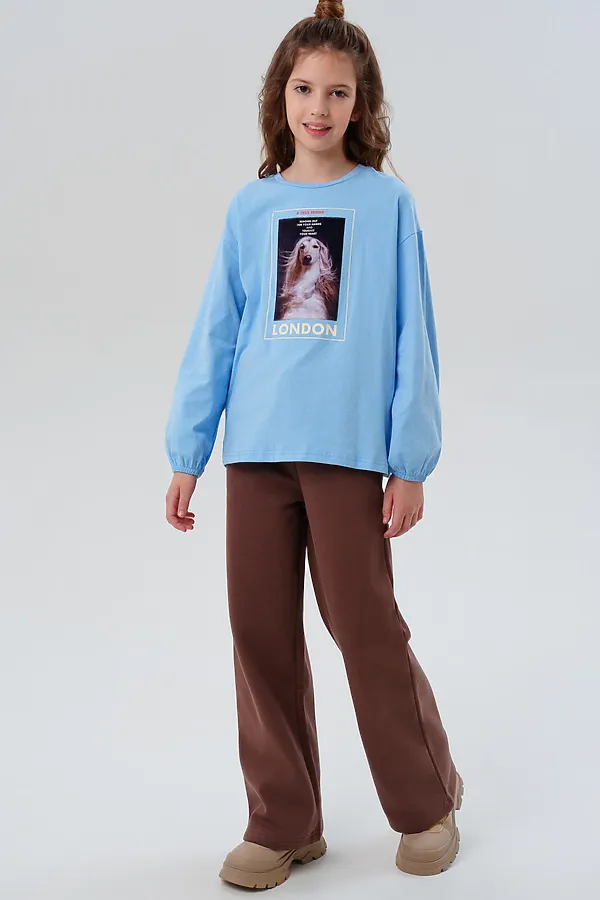 Лонгслив PLAYTODAY, голубой - фото 2